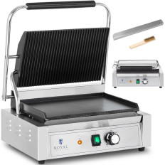 BBQ Kontakt Elektrisk tallrik Slät och cirkulerad 33 x 22 cm 2200 W