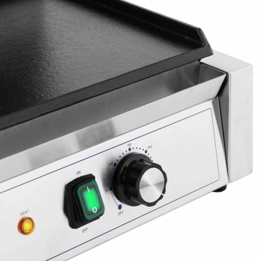 BBQ kontakt električne ploče glatko i cirkulira 33 x 22 cm 2200 W