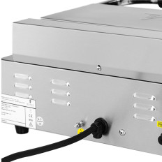 BBQ Kontakt elektrisk plade Glat og cirkuleret 33 x 22 cm 2200 W