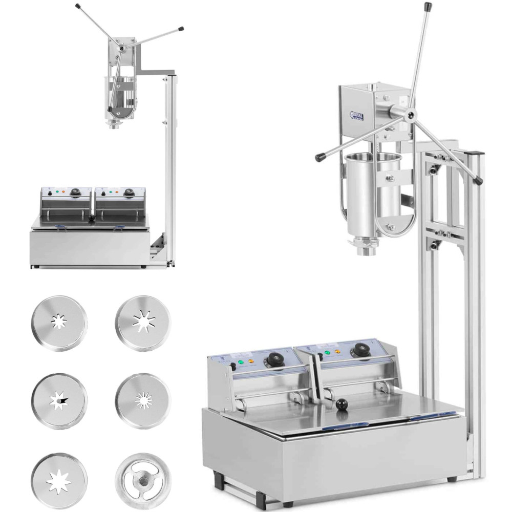 Máquina para dosagem e fritura de churros 3 l 2x 2500 em