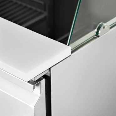 3-dörr sallad kylmedel bord med förstoringsglas 8x GN 368 l