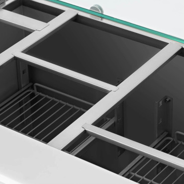 Mesa de refrigerante da salada 2 porta com 7x Gn 240 L