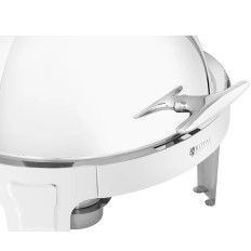 Tableware heater round for paste with ROLLTOP 5.8 L cover