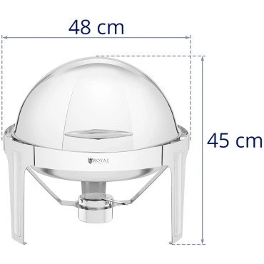 Namizni segrevalni krog za paste z roltom 5,8 l Pokrov
