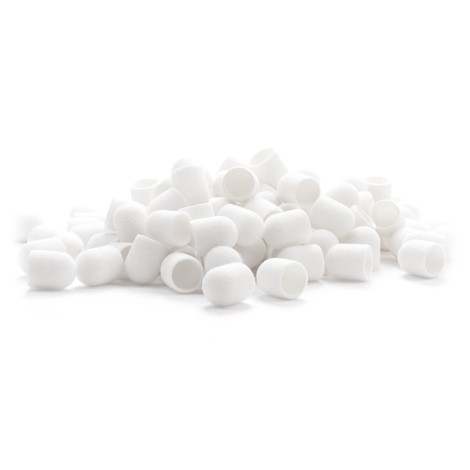 Exo slibehætte 13mm / 80 100 stk. hård hvid hætte