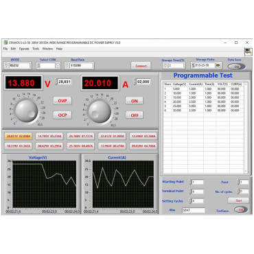 Service Laboratory Voeding 0-30 V 0-30 A 300W USB LAN RS232