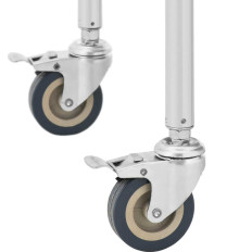 Laboratory Trolley Kosmetiska Kosmetiska Stål 3 Hyllor 1 Lådan 65 x 60 x 86,5 cm 15 kg