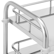 Laboratory Trolley Kosmetiska Kosmetiska Stål 3 Hyllor 1 Lådan 65 x 60 x 86,5 cm 15 kg