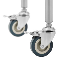 Carro de laboratorio. Acero cosmético. Acero 2 estantes 73 x 44 x 86 cm 20 kg