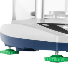 Escala analítica de laboratorio con una cubierta de vidrio con un panel táctil LCD 200 g / 0.001 g