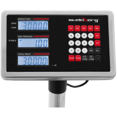 Sandėlio platformos skalė su 40 x 50 cm LCD 300 kg / 0,02 kg