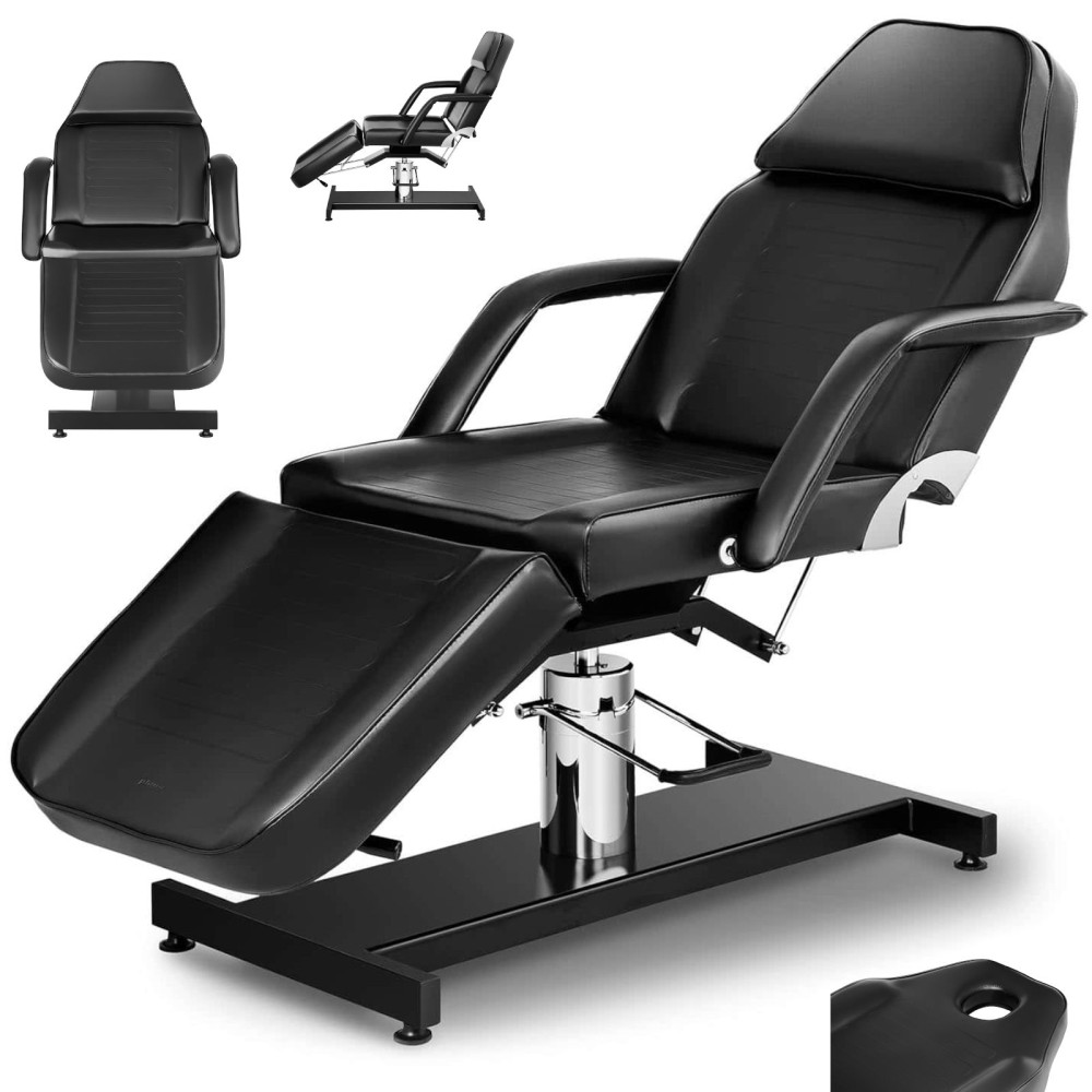 Cosmetische fauteuil voor massage tattoo Verona - zwart