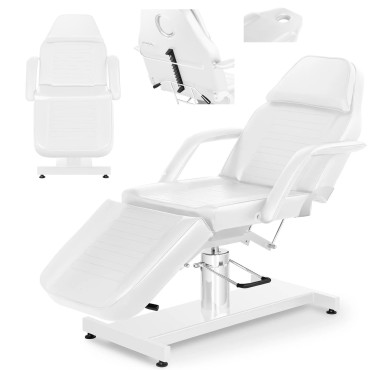 Sillón cosmético para el tatuaje de masaje Verona - Blanco