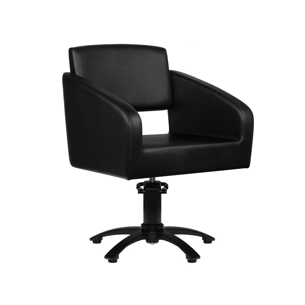 Gabbiano Black Bergen Barber Stuhl — Vorderansicht