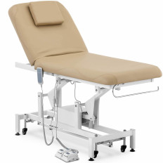 Mesa cosmética de cama para masaje eléctrico 2 motores 150 kg Lyon - Beige oscuro