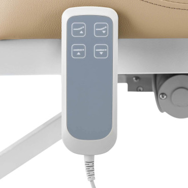 Bed kosmetiska bord för elektrisk massage 2 motorer 150 kg Lyon - mörk beige