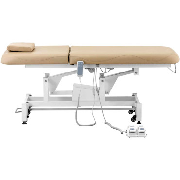 Tabela cosmética da cama para massagem elétrica 2 motores 150 kg Lyon - escuro bege