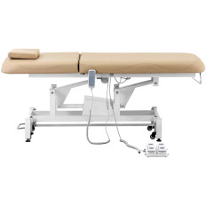 Bed kosmetiska bord för elektrisk massage 2 motorer 150 kg Lyon - mörk beige