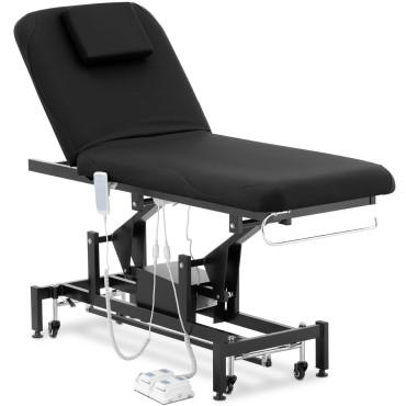 Gultas kosmētikas tabula elektriskajai masāžai 2 Dzinēji 200 kg Lyon - melns