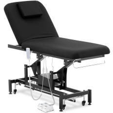 Gultas kosmētikas tabula elektriskajai masāžai 2 Dzinēji 200 kg Lyon - melns