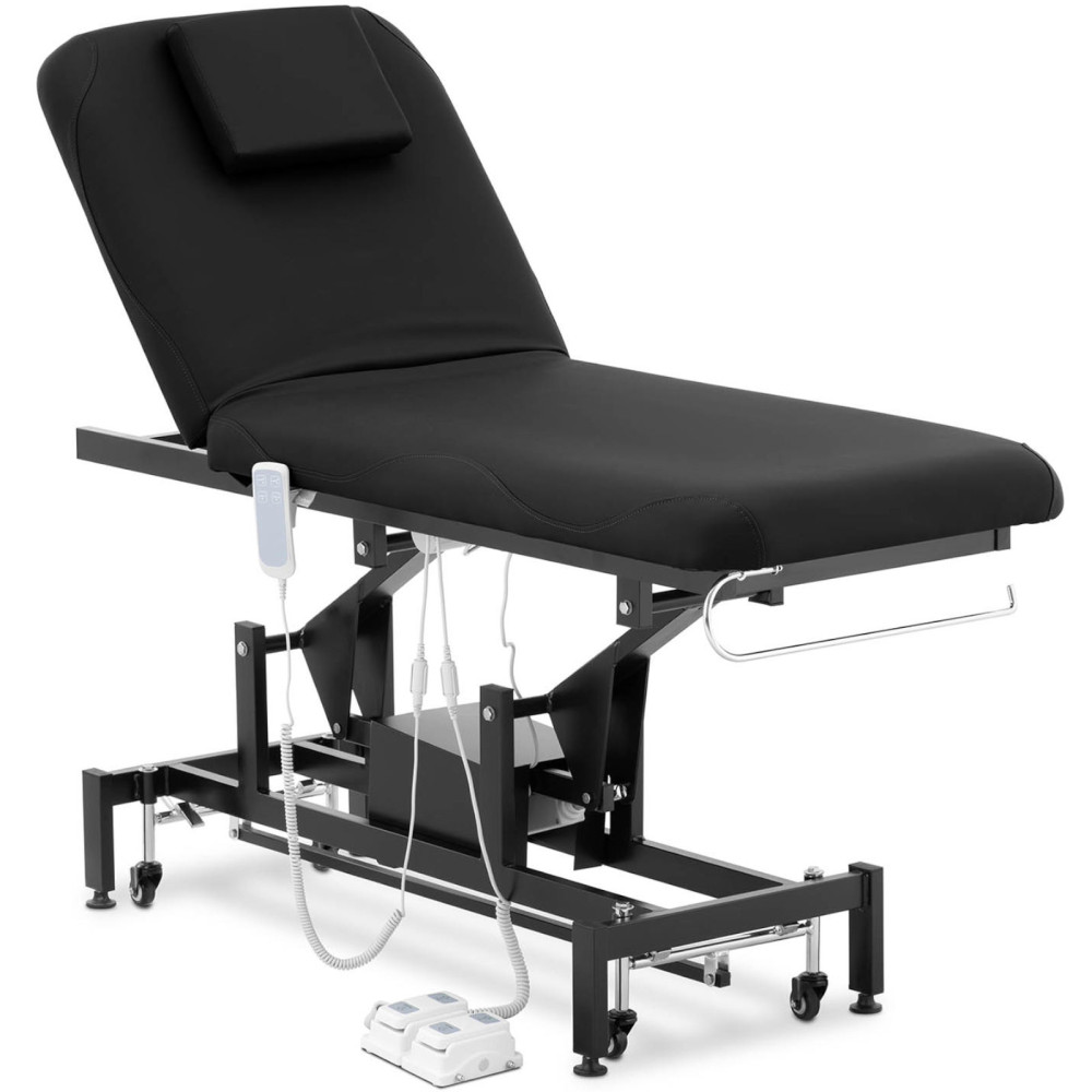 Gultas kosmētikas tabula elektriskajai masāžai 2 Dzinēji 200 kg Lyon - melns