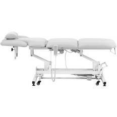 Letto cosmetico tavolo per massaggio elettrico 3 motori 250 kg Nantes - Bianco