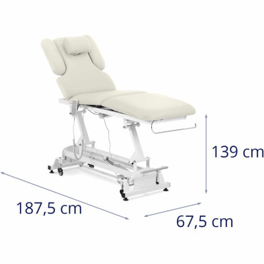 Gultas kosmētikas tabula elektriskajai masāžai 3 Dzinēji 250 kg Nantes - Beige
