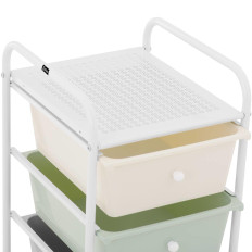 Cosmetische helper badkamer helper 4 laden 36 x 32 x 76 cm - kleurrijk