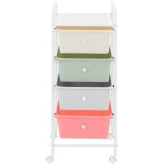 Cosmetische helper badkamer helper 4 laden 36 x 32 x 76 cm - kleurrijk