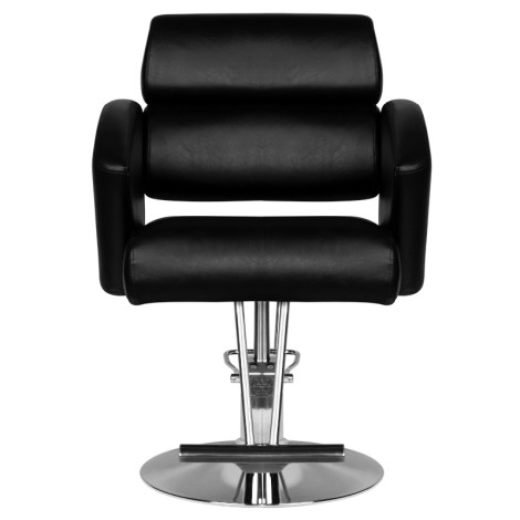 Poltrona da Barbiere Hair System HS02 Nera — vista frontale