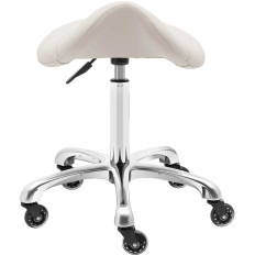 Stool Stools Kozmetické kozmetické sedlo na York kolesá do 150 kg béžovej