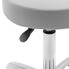 Széklet széklet kozmetikai hoke a háttámlákon a kerekeken 150 kg-os kút sötétszürke