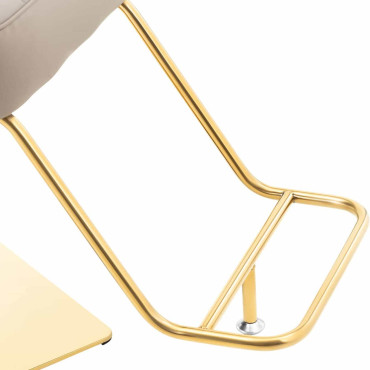 Friseur von Barber. Kosmetik mit einem Fußhocker Physa Staunton - Grau mit Gold