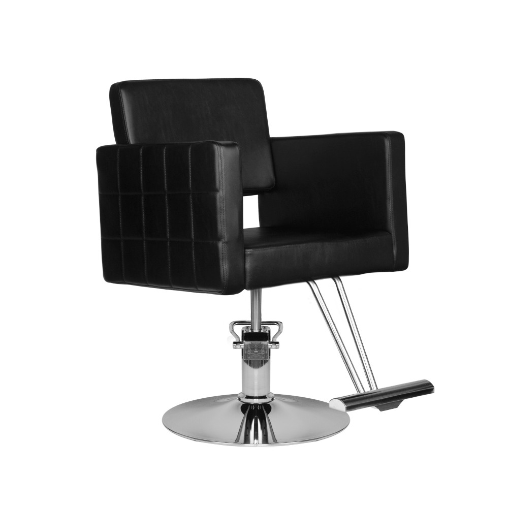Fauteuil de coiffure Hair System HS33 noir — vue latérale
