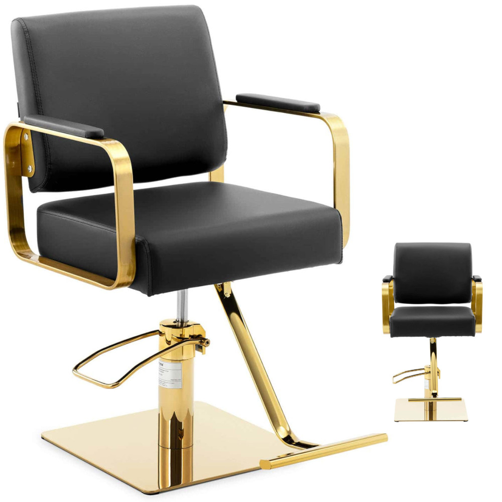 Barber's hairdresser. Cosmetic with a footstool Physa OTLEY - black with gold