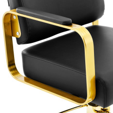 Barber's hairdresser. Cosmetic with a footstool Physa OTLEY - black with gold