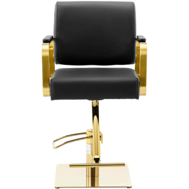 Barber's hairdresser. Cosmetic with a footstool Physa OTLEY - black with gold