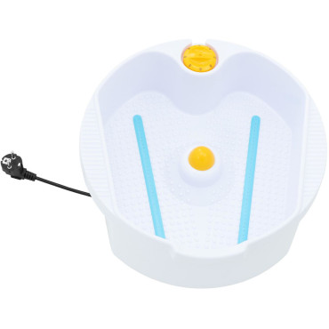 Assento de cosméticos para pedicure com bandeja e bandeja de chuveiro - branco