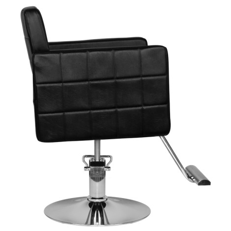 Poltrona parrucchiere Hair System HS33 nera — vista laterale