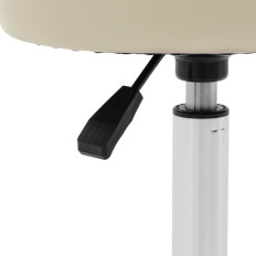 Silla cosmética con rotación sobre ruedas 46-60 cm Ascona - Beige oscuro
