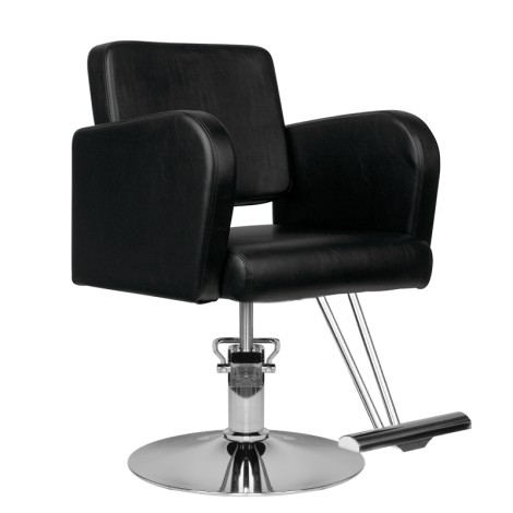 Hair system hairdressing chair hs92 black — side view