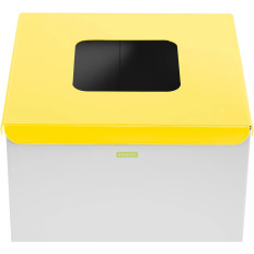 Bin Container for sorting waste garbage 60 L - Metal Plastic