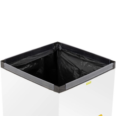 Bin Container för sortering av avfallsavfall 60 l - metallplast