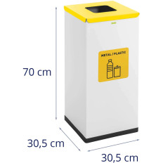 Bin Container jätteiden lajittelu jätteiden lajittelu 60 l - metalli muovi