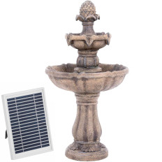 Fountain. Garden cascade. Solar. 3 level 44 x 44 x 82 cm 3 W