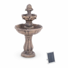 Brunnen. Gartenkaskade. Solar. 3 Level 44 x 44 x 82 cm 3 W