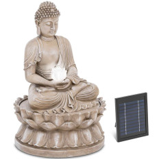 Szökőkút. Solar Garden Cascade LED Buddha világítás 2 W