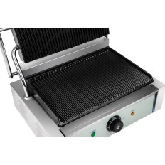 Double-sided ribbed contact grill PANINI