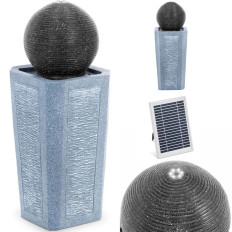 Solar Garden Cascade Suihkulähde, jossa valaistus LED-pallo sarakkeessa 3 W