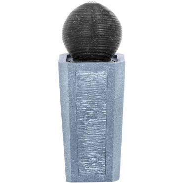 Solárna záhrada Kaskádová fontána s osvetlením LED Ball na stĺpci 3 W